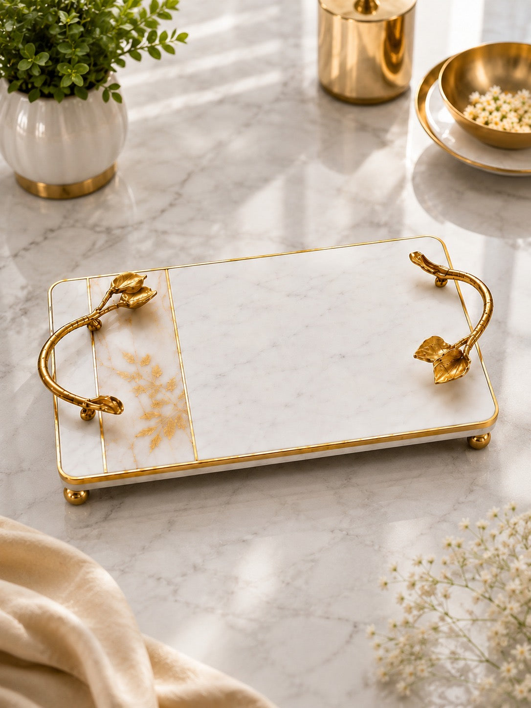 Luxury Marble Serving Tray