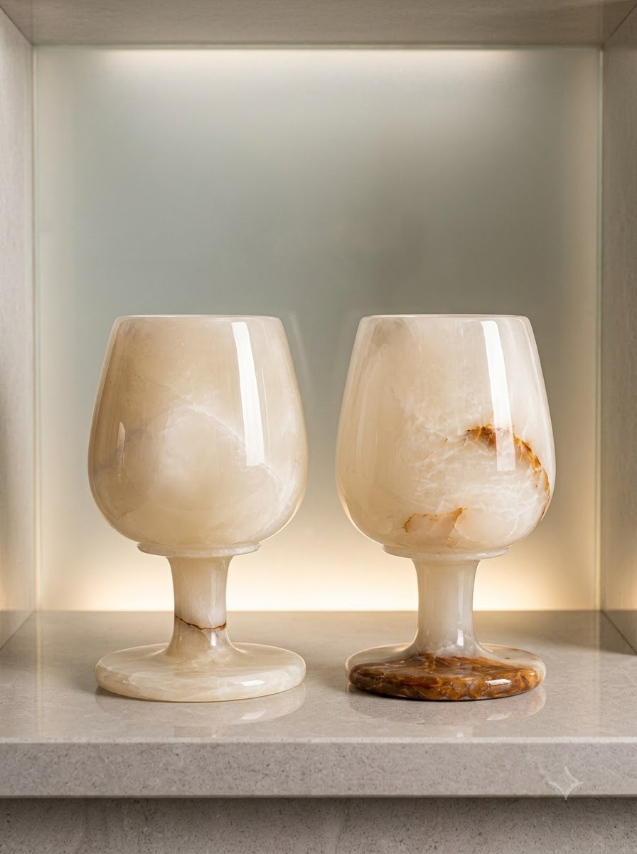 Luxury Marble Goblet Set