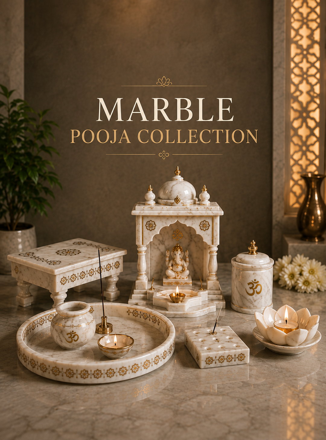 Marble Pooja Accessories