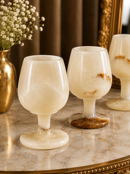 Luxury Marble Goblet Set