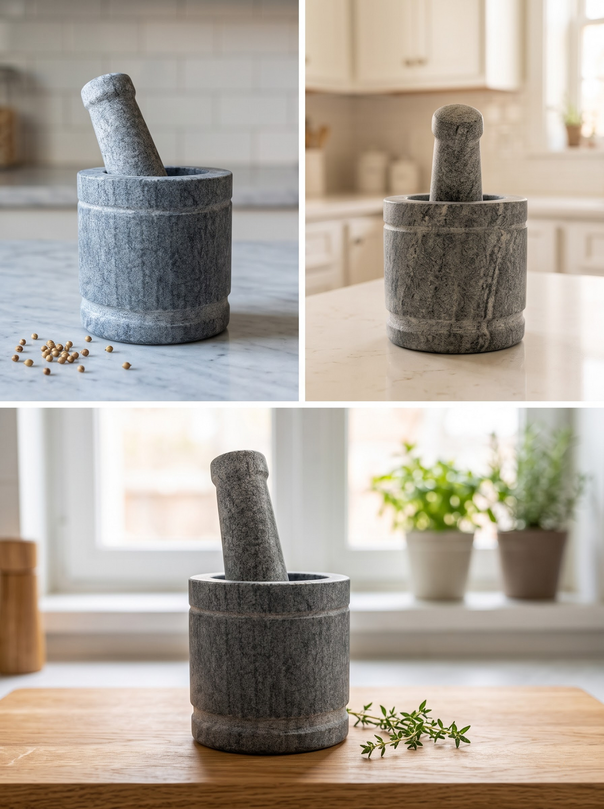 Premium Granite Mortar & Pestle