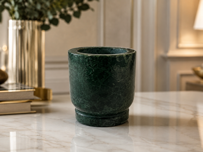 Premium Green Marble Mortar & Pestle Set