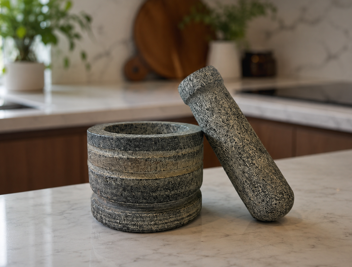 Premium Granite Mortar & Pestle