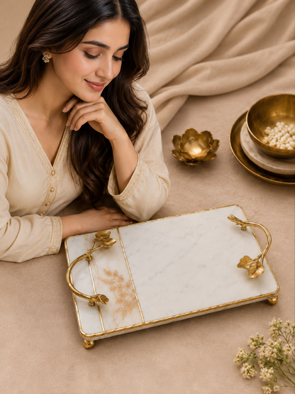 Luxury Marble Serving Tray