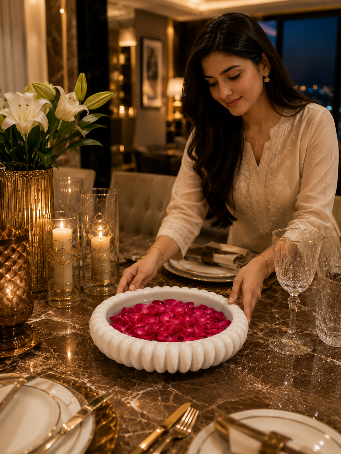 Luxury Marble Floating Bowl