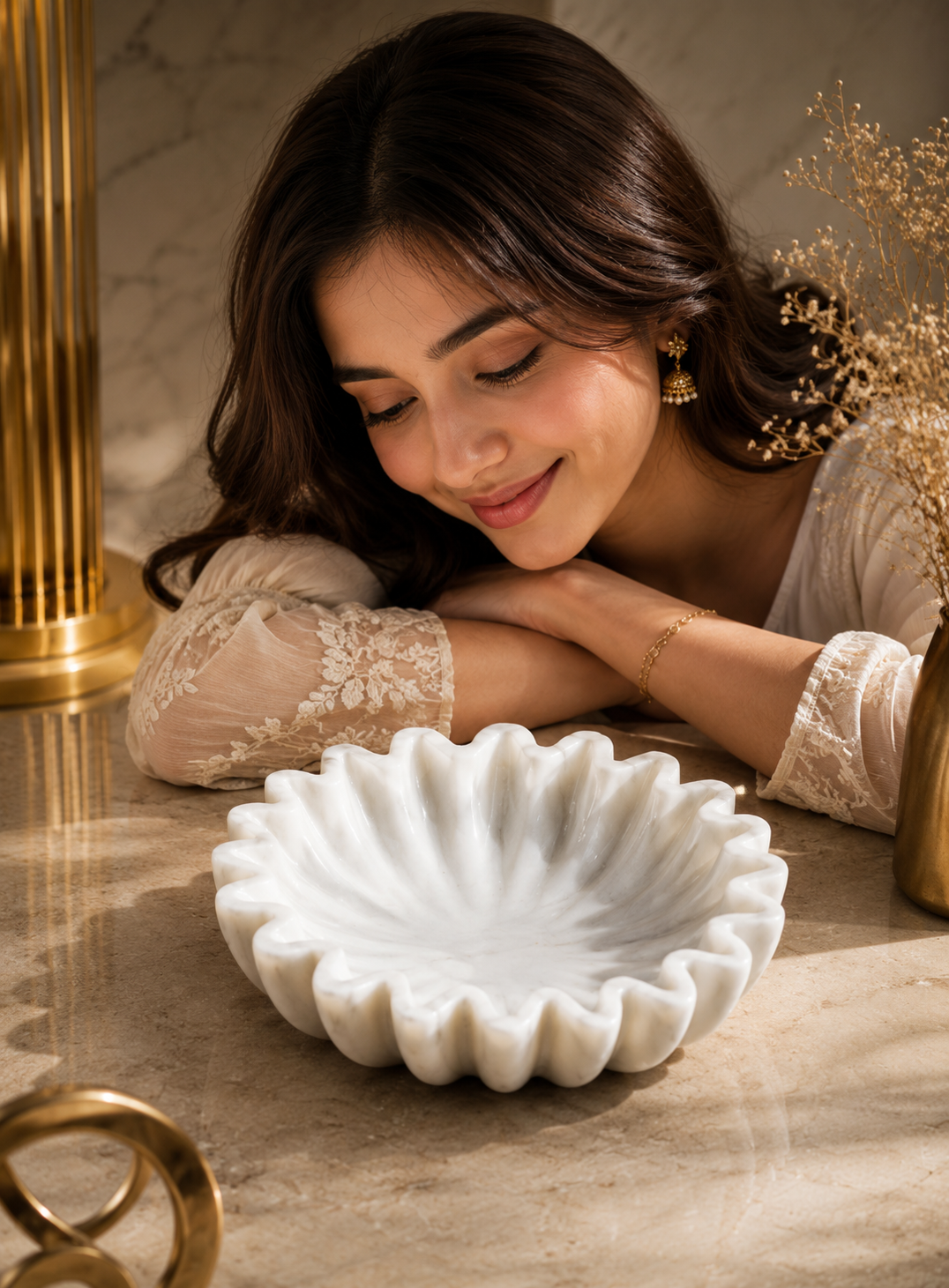 Luxury Marble Decorative Bowl