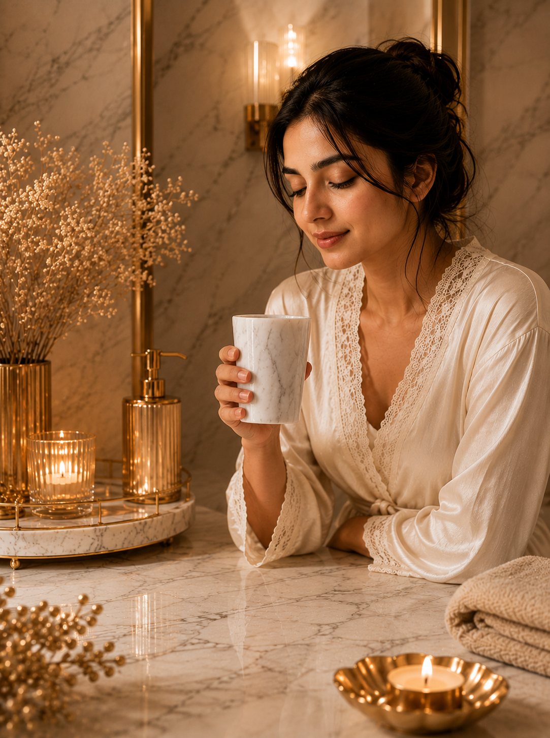 Luxury Marble Tumbler Holder