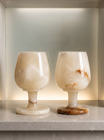 Luxury Marble Goblet Set