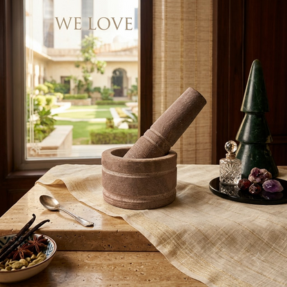 Handmade Marble Mortar & Pestle