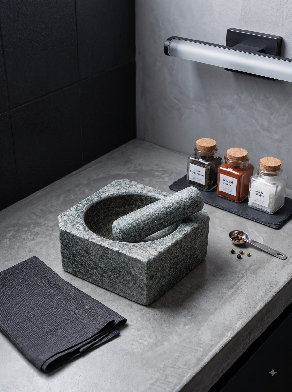 Handcrafted Granite Spice Grinder