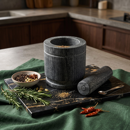 Premium Granite Mortar & Pestle