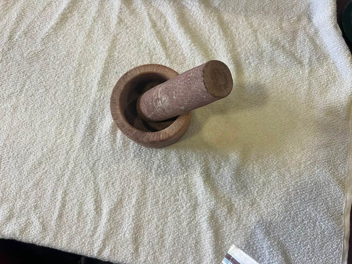 Handmade Marble Mortar & Pestle