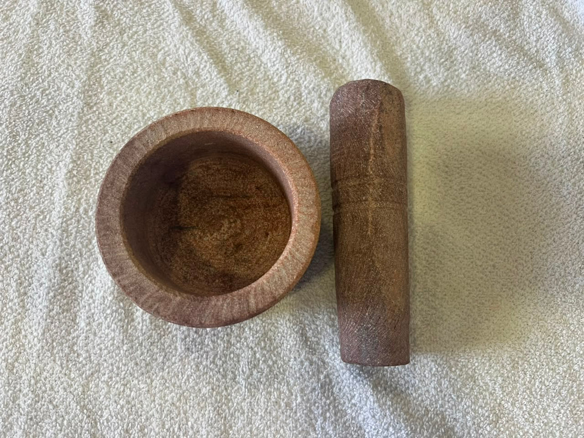 Handmade Marble Mortar & Pestle