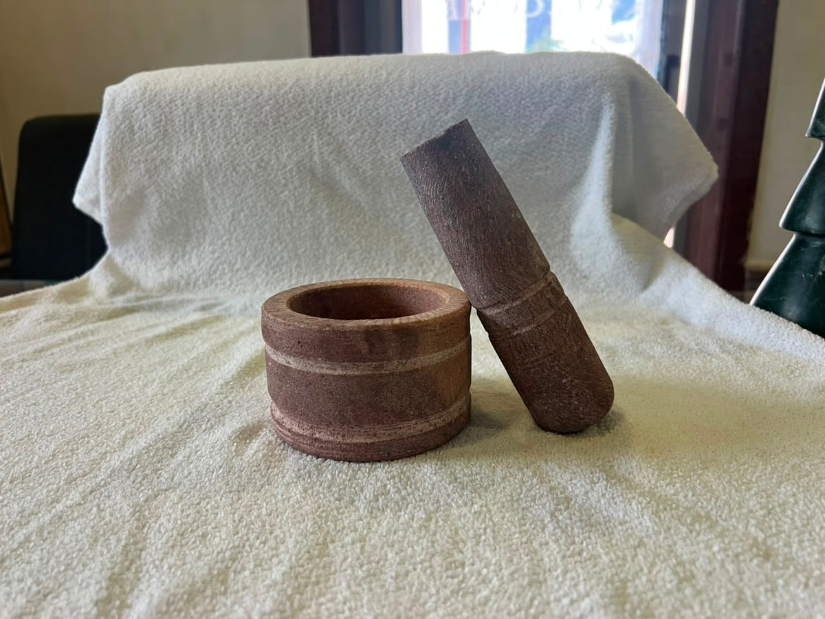 Handmade Marble Mortar & Pestle