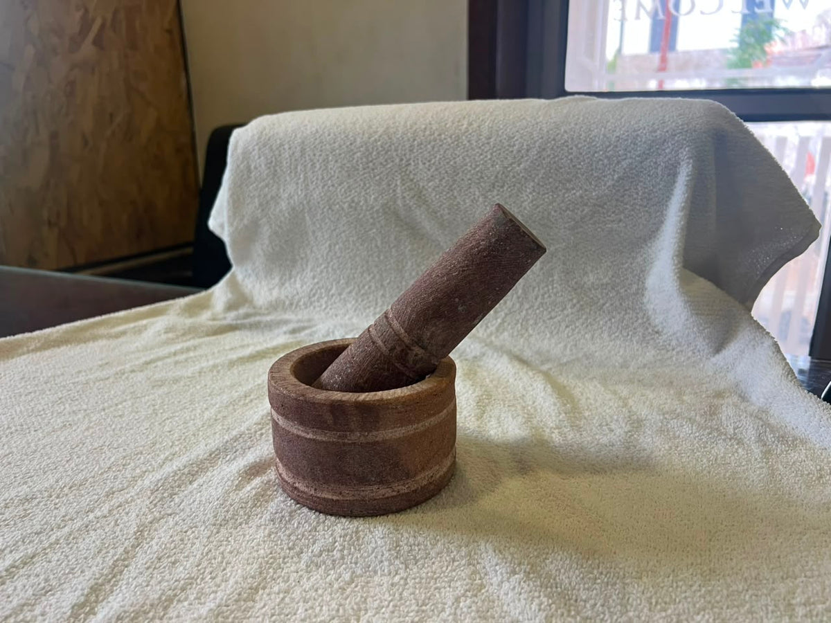 Handmade Marble Mortar & Pestle